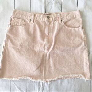 Lucky Brand Light Pink Denim Skirt - Size 14